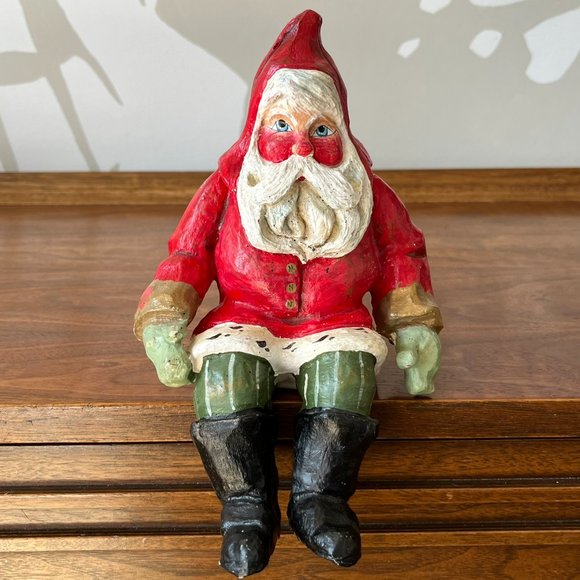 House of Hatten 1988 Santa Claus Shelf Mantle Sitter Figurine 8.5" Vintage FLAW - Picture 1 of 14